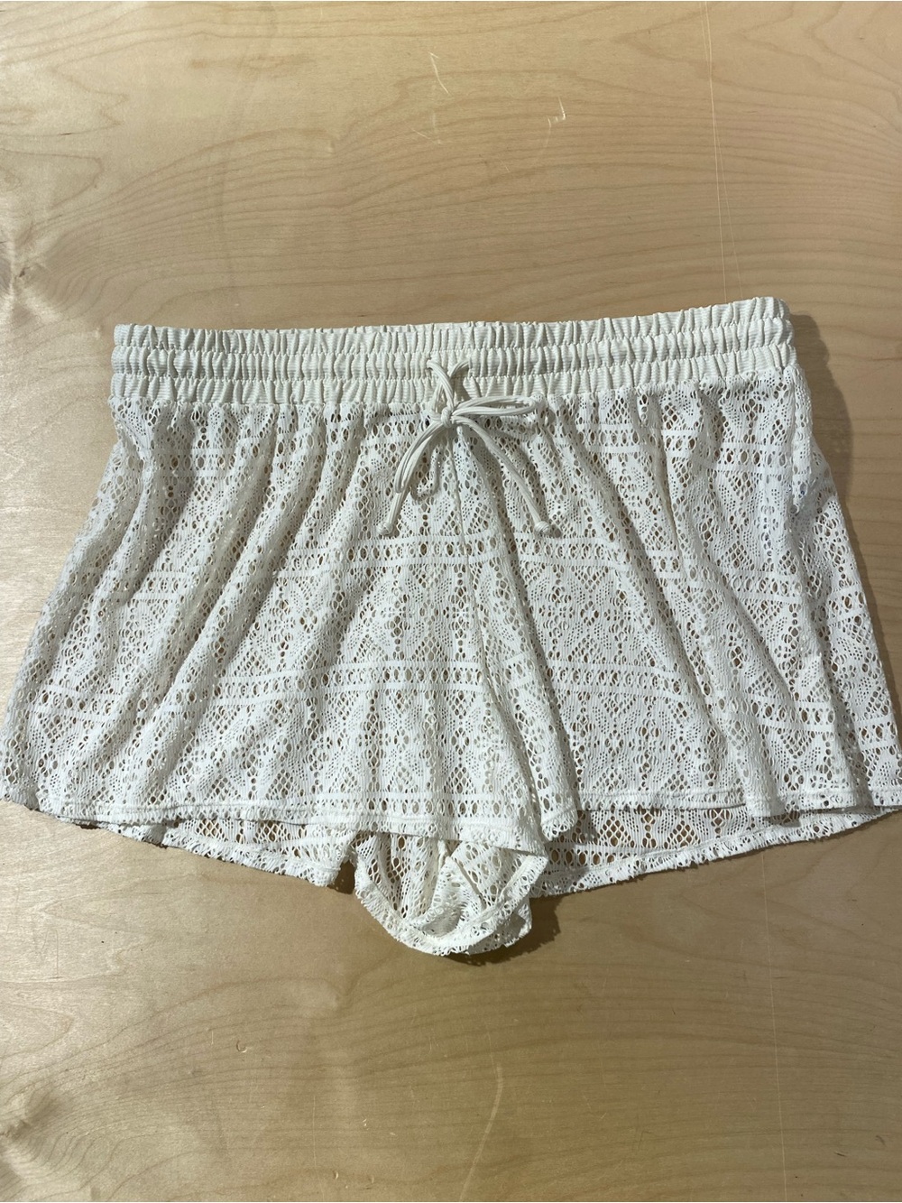 Time and Tru Lace Swim Cover Up Shorts 1X (16W-18W) (BM)
